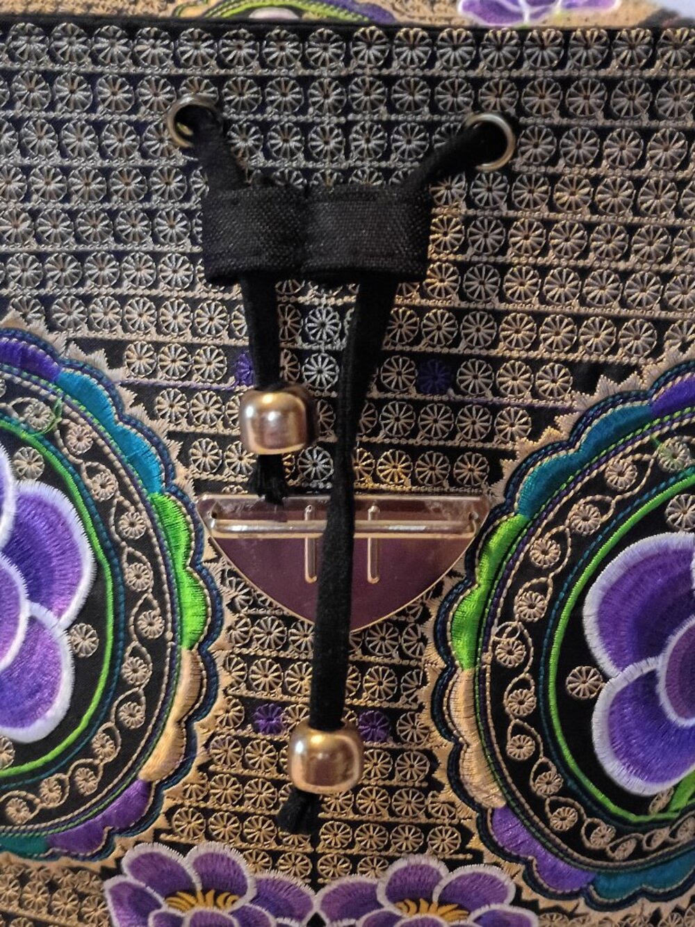 Women's Purple Flower Backpack